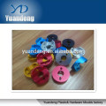 Aluminum colored anodized parts